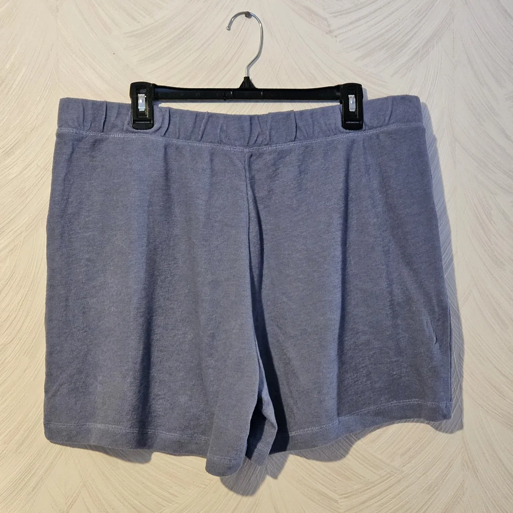 Koolaburra Women's Athletic Knit Shorts in Dusty Blue XL - Picture 5 of 5